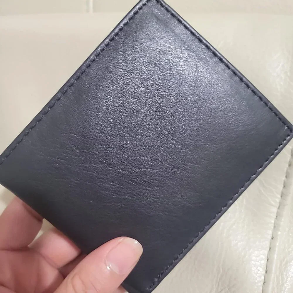 Leather Wallet for Men - RFID Bifold Wallets with 9 Credit Cards 1 ID Window